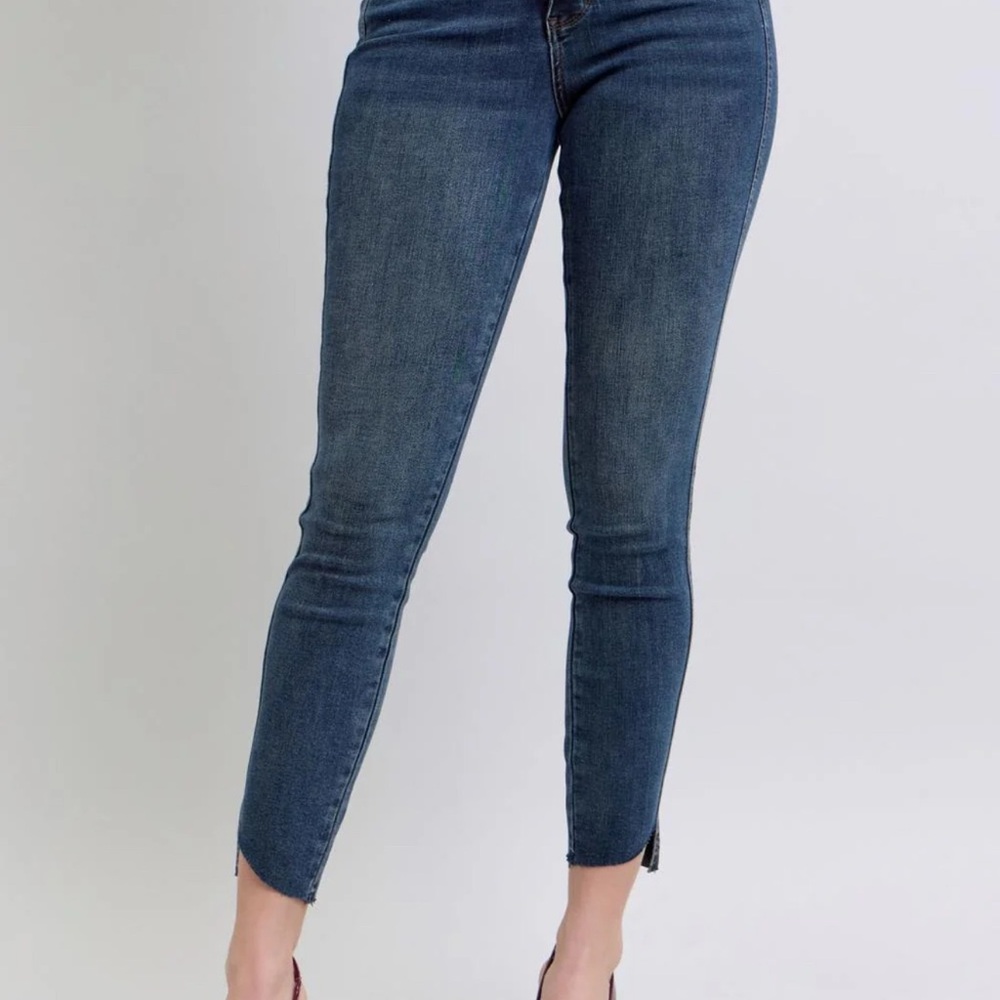 Judy Blue tummy control step hem skinny Jeans